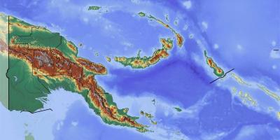 Paapua uus-guinea topograafiline kaart