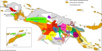 Kaart paapua uus-guinea keel