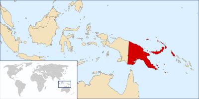 Paapua uus-guinea asukoha kohta world map